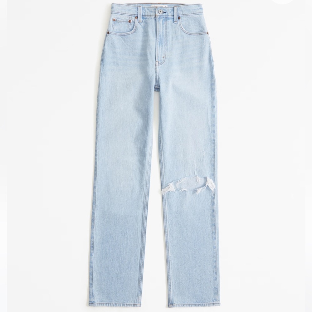 Abercrombie Womens Ultra High Rise 90s Straight Jean 27/4